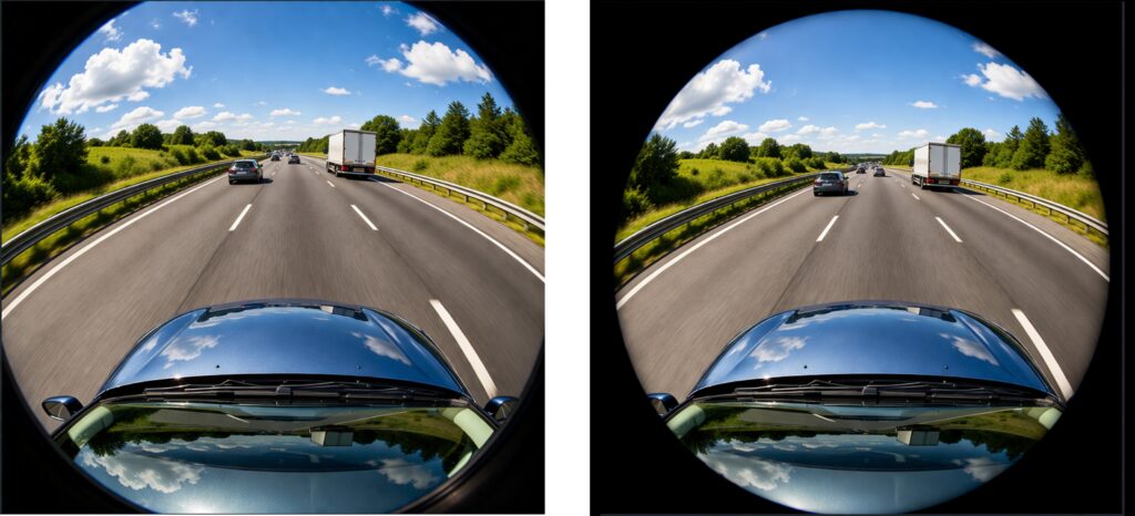Relationship between lens image circle and sensor format